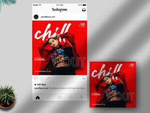 Chill Out Free Instagram Post PSD Template
