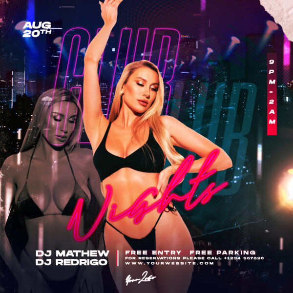 Club Party Nights Instagram Banner