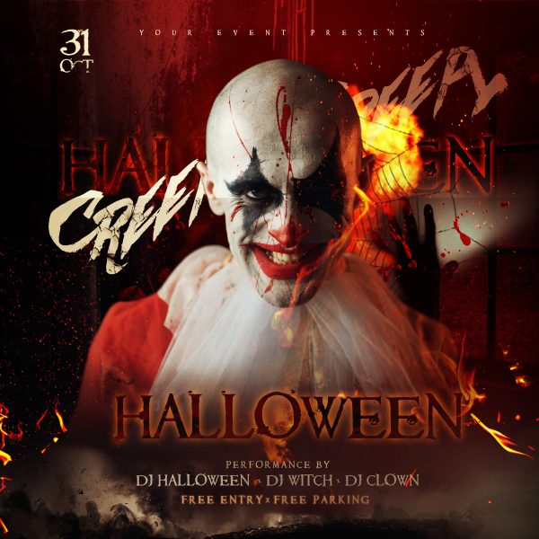 Creepy Halloween Instagram Banner