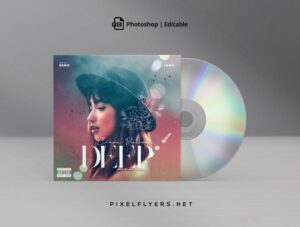 Deep Mixtape CD Cover Free PSD Template