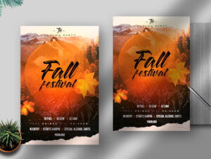 Fall Festival Free Flyer PSD Template