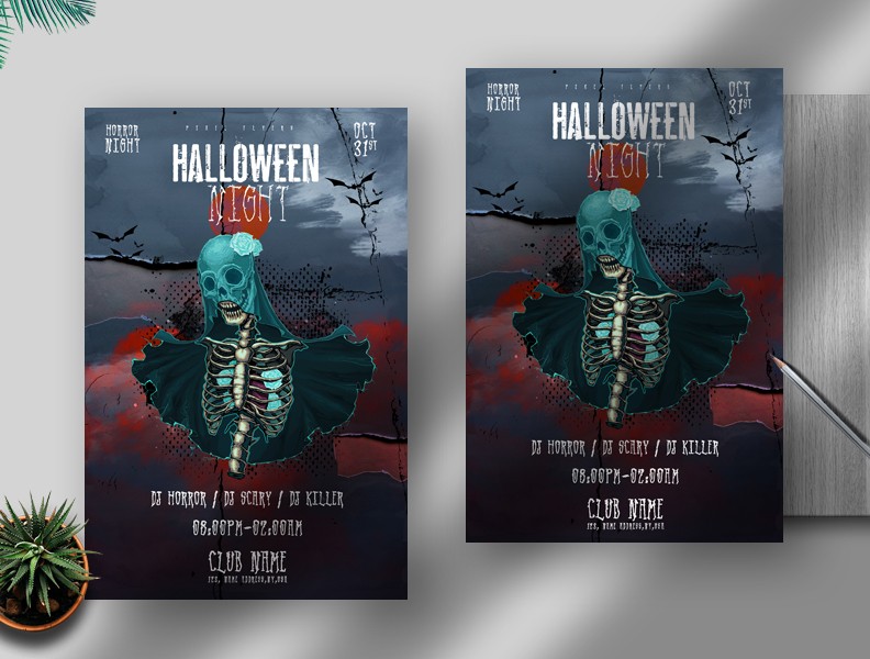 Halloween Night Free PSD Flyer Template