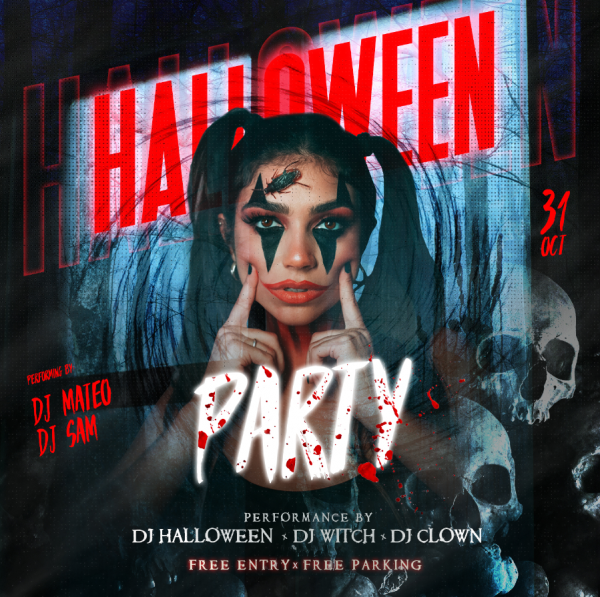 Halloween Party Night Instagram Banner