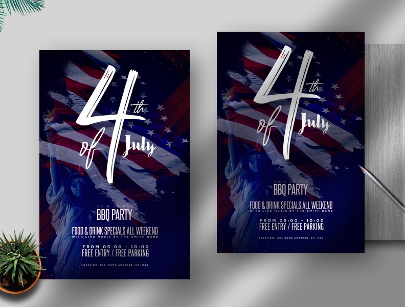 Independence Day Free PSD Flyer Template