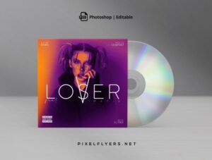 Loser or Lover CD Cover Free PSD Template