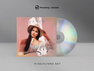 Lovely CD Cover Free PSD Template
