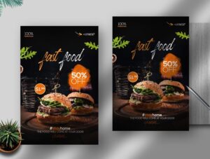 Fast Food Delivery Free PSD Flyer Template