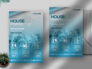 House Disinfection Free PSD Flyer Template