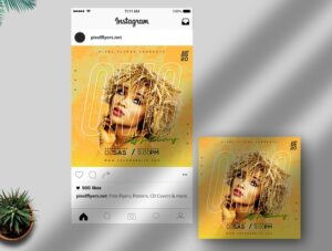 Omg It’s Friday Free Instagram Post PSD Template