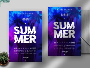Summer Vibe Free PSD Flyer Template