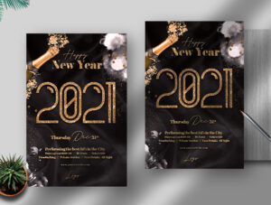 New Years Free PSD Flyer Template