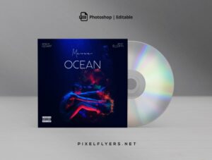 Ocean Mixtape CD Cover Free PSD Template