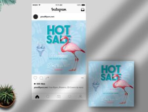 Sale Banner Free Instagram Post PSD Template