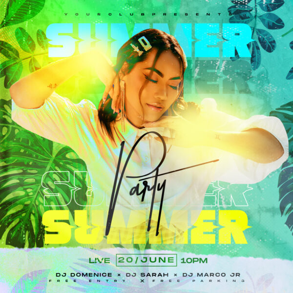 Summer Party Instagram Banner