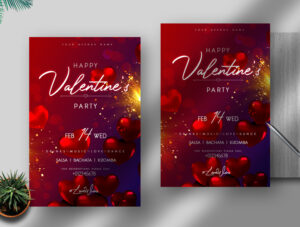 Valentine’s Day Event Free PSD Flyer Template