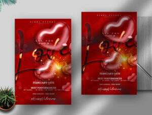 Valentine’s Day Free PSD Flyer Template